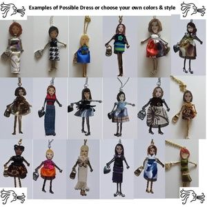 Doll Pendant Necklaces or Keychains